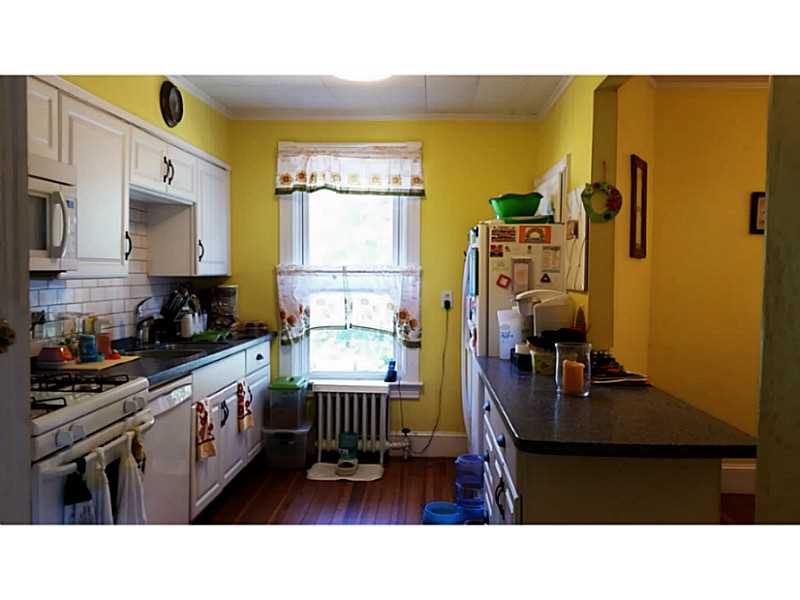 30 Maple Street Woonsocket, RI 02895 - Photo 18 of 24 Kitchen. Right Side - 2nd Floor Apt Updated Kitchen - Cabinets, Counter Tops, Hardwood Floors