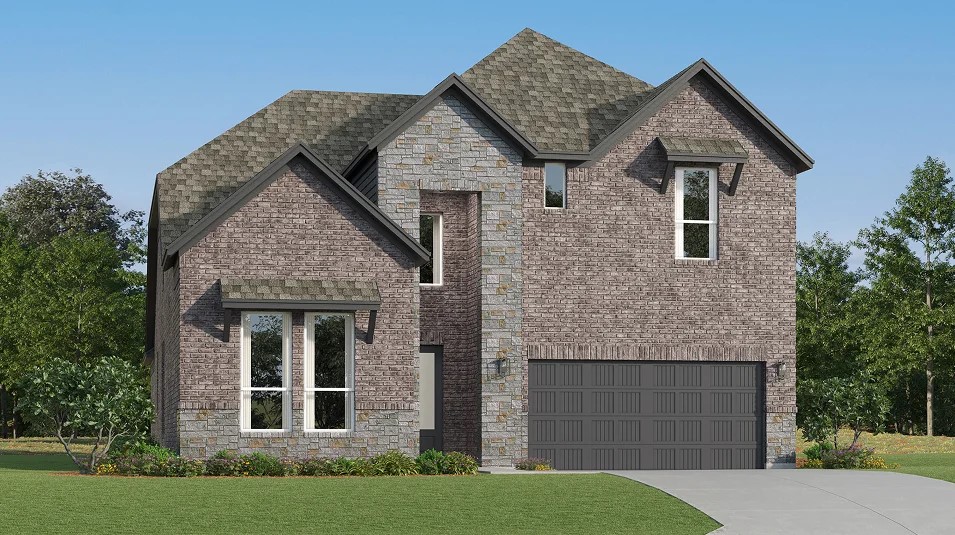 107 Brabham Loop Hutto, TX 78634 - Photo 1 of 21 a front view of a house with a yard