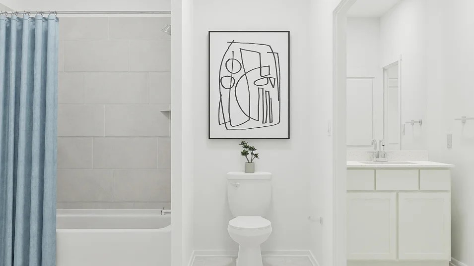 107 Brabham Loop Hutto, TX 78634 - Photo 18 of 21 a bathroom with a shower and a sink