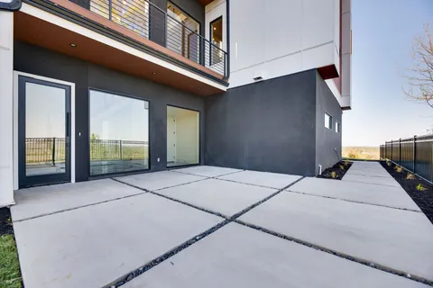 a front view of a house with balcony