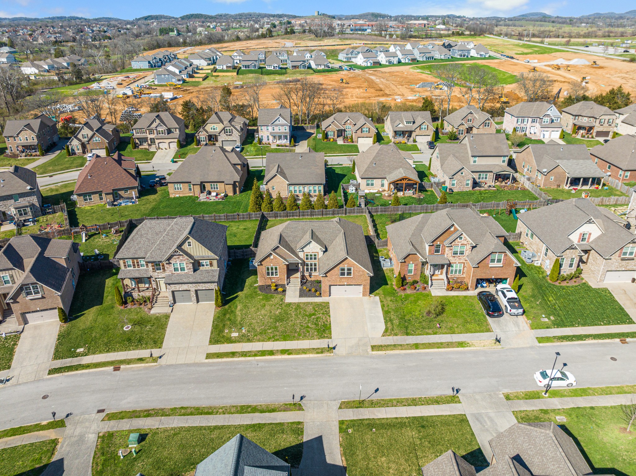 5007 Speight Street Spring Hill, TN 37174 - Photo 27 of 33 an aerial view of residential houses with outdoor space and river