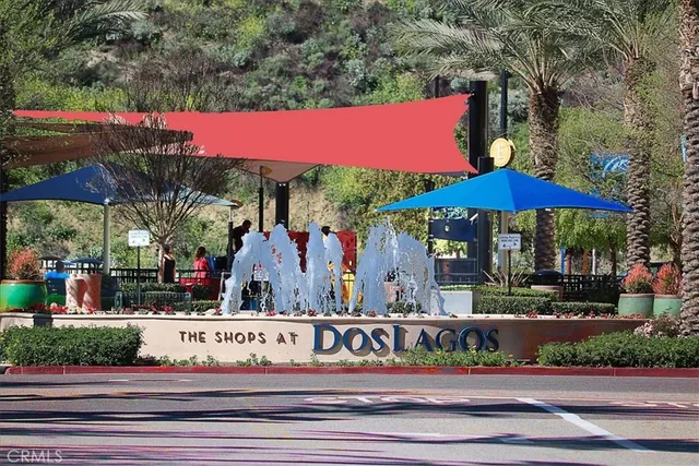 an aerial view of residential houses and outdoor space