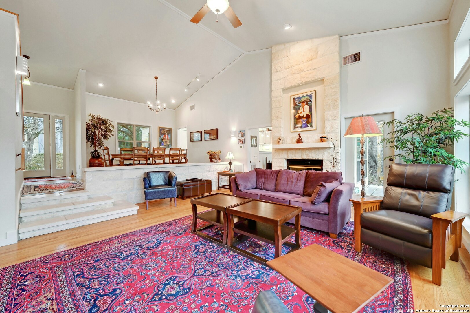 2147 Tejas Trail Blanco, TX 78606 - Photo 10 of 33 a living room with fireplace furniture and a rug