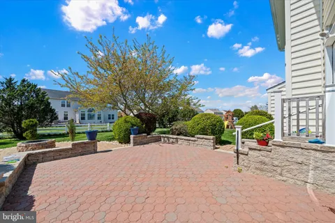 a park view with a street sign