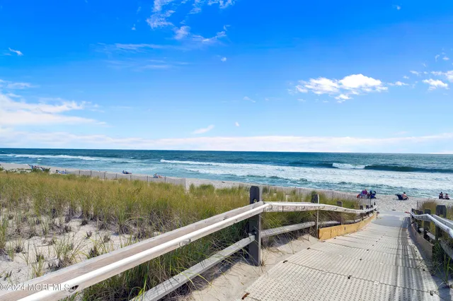a view of an ocean and beach