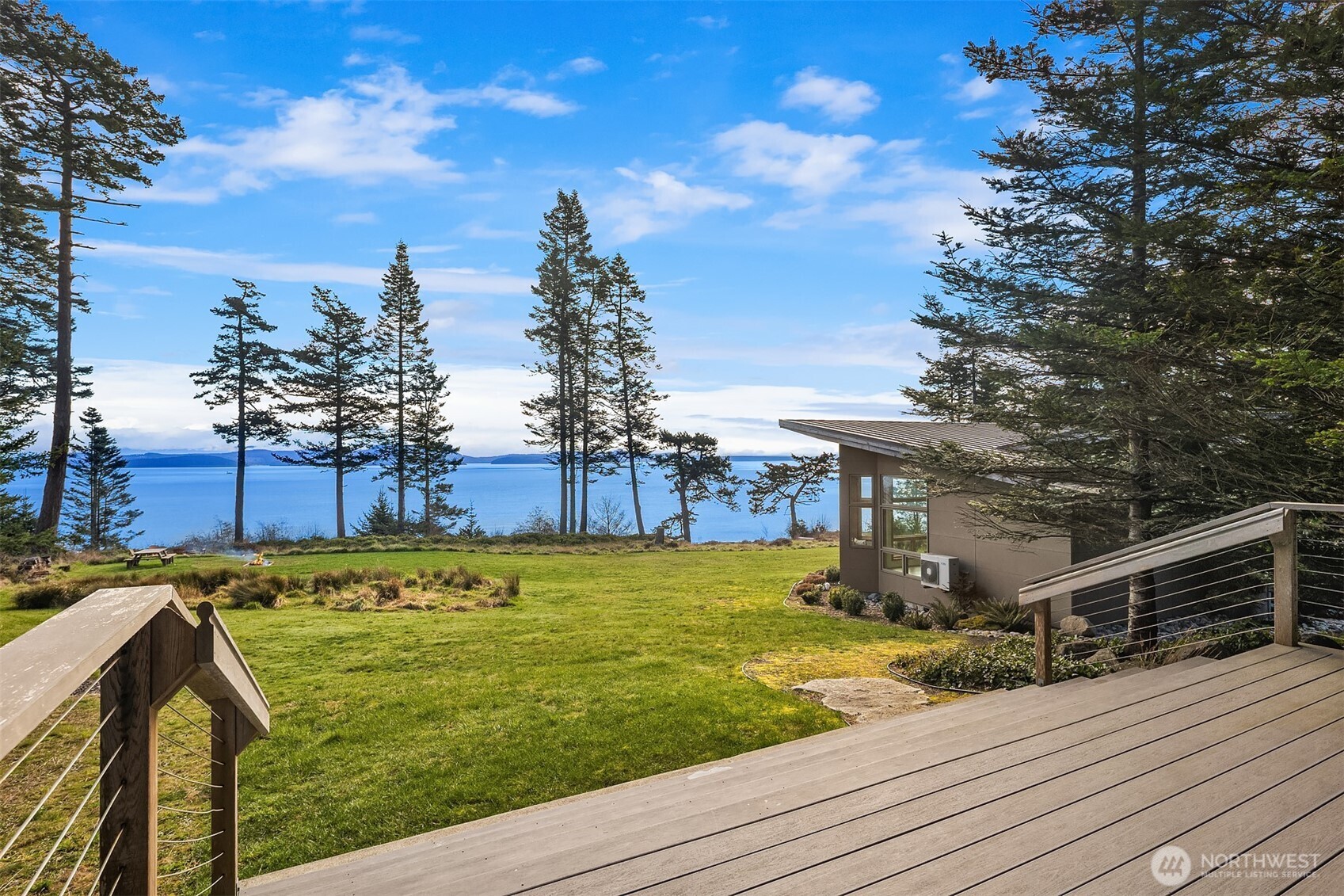 346 Thatcher Pass Road Decatur Island, WA 98221 - Photo 26 of 39 a view of a yard with an outdoor space