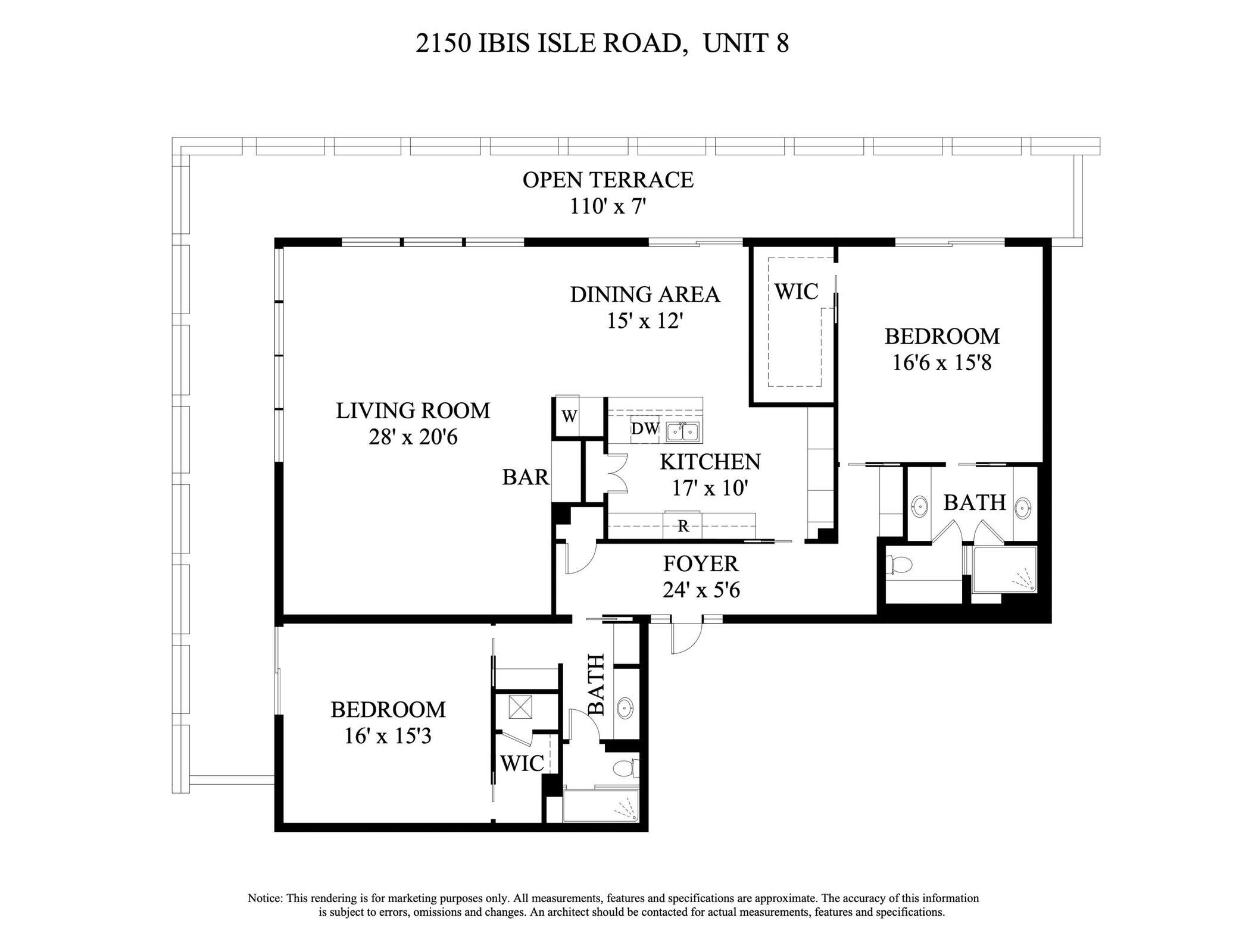 2150 Ibis Isle Road, Unit 8 Palm Beach, FL 33480 - Photo 29 of 29 Tower Vallandry #8 Floor Plan