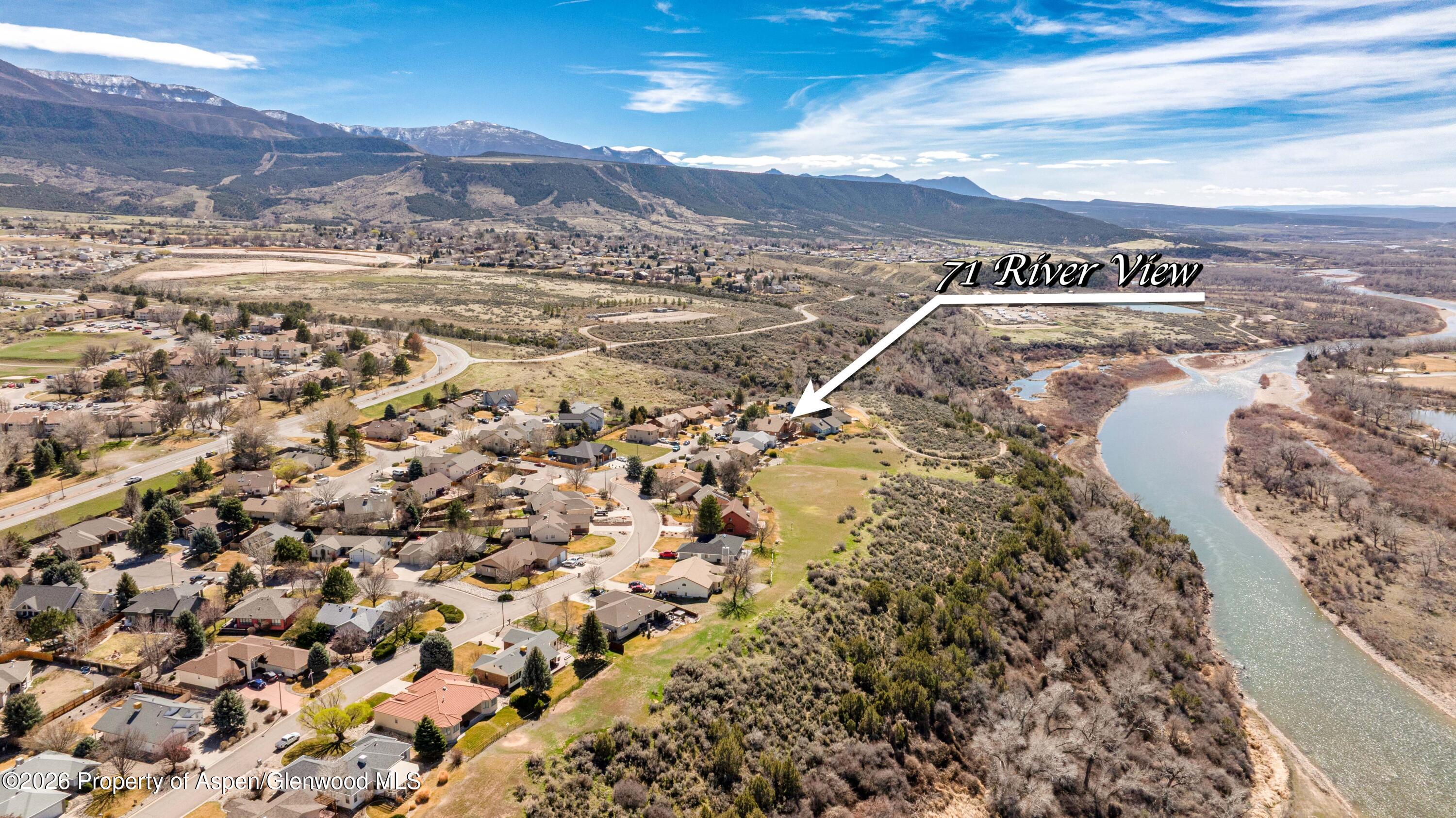 71 River View Place Parachute, CO 81635 - Photo 36 of 45 a view of lake and mountain