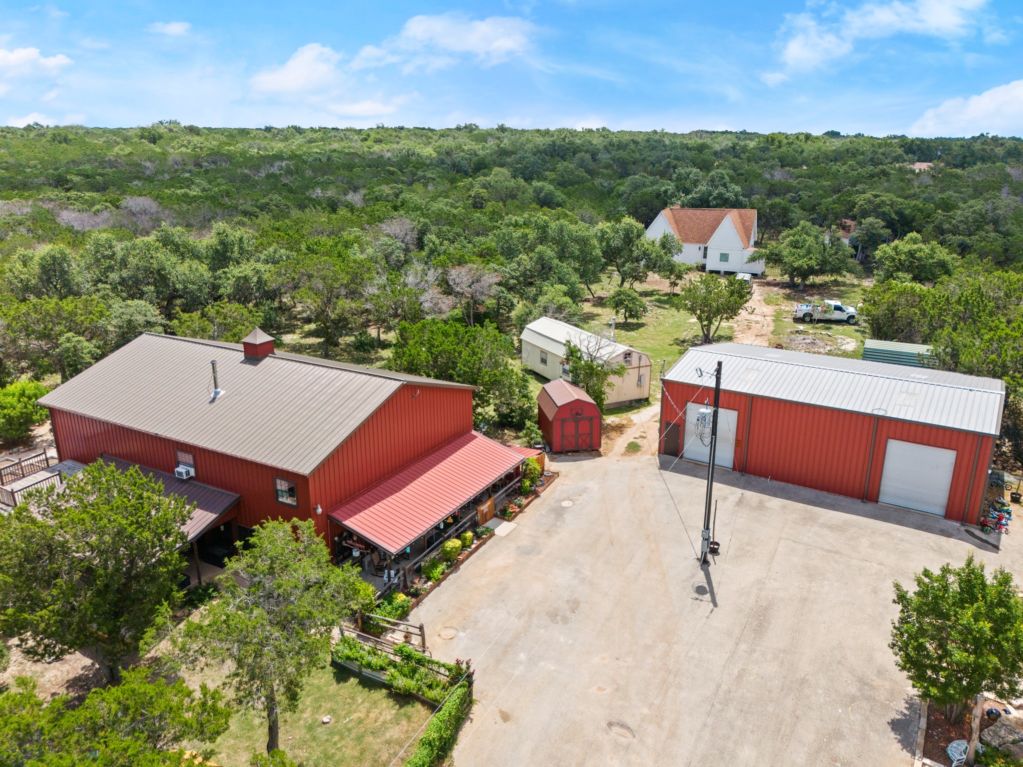 320 Pecan 3 Florence, TX 76527 - Photo 35 of 40 an aerial view of a house with a garden