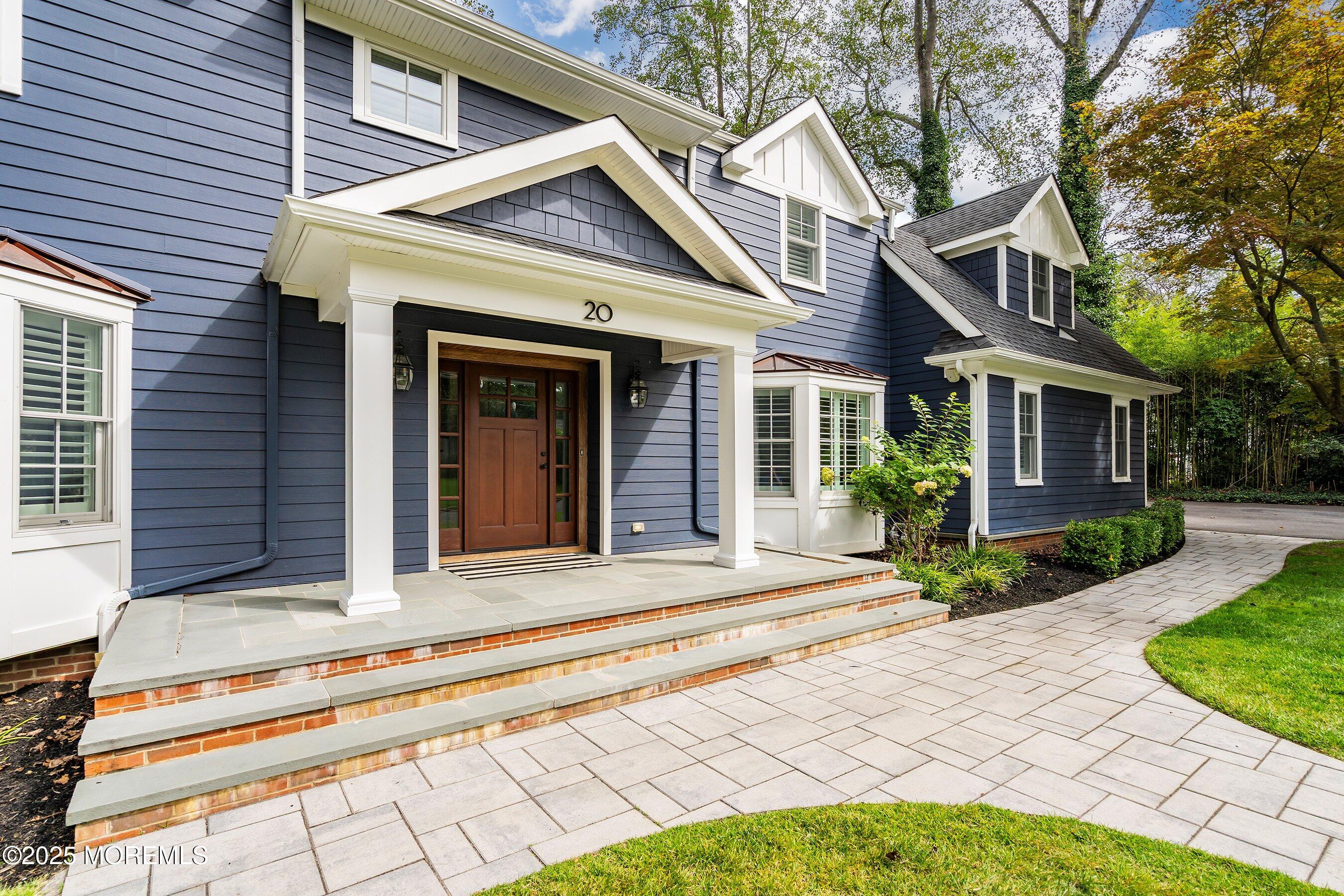 a view of a house with a patio