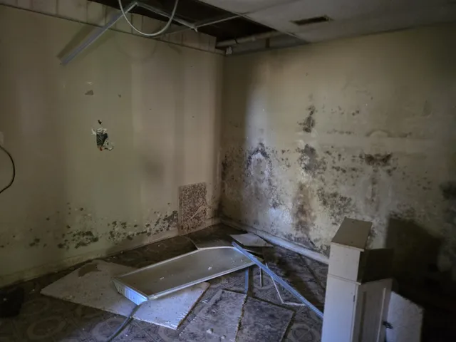 view of a room with rack