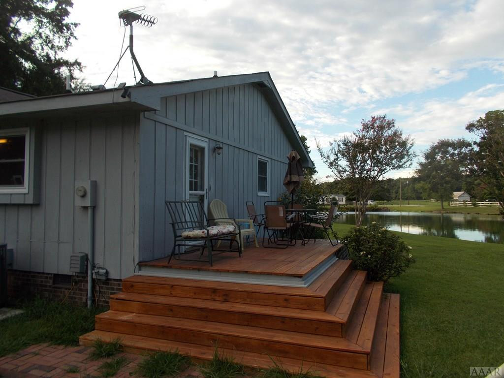 331 Mexico Road Edenton, NC 27932 - Photo 9 of 29 Nice Side Deck with view of the pond in the backgr