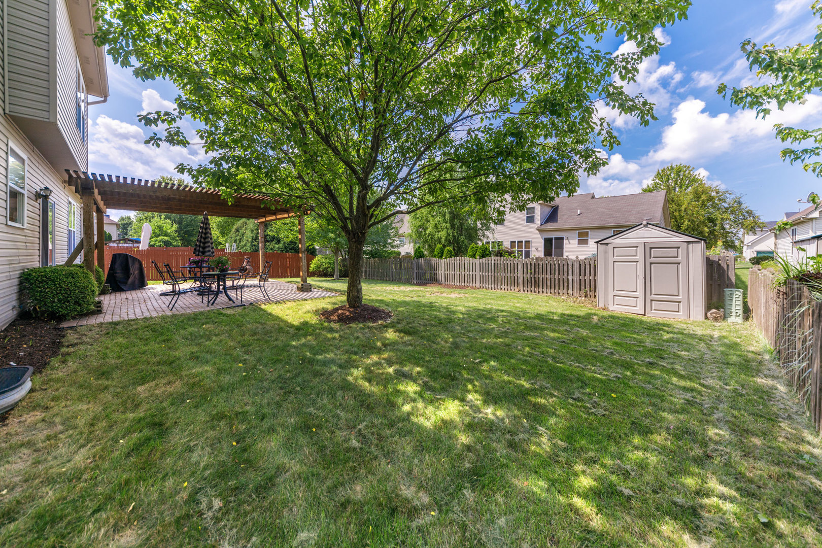 11654 Olympic Drive Plainfield, IL 60585 - Photo 23 of 25 a view of a house with a backyard