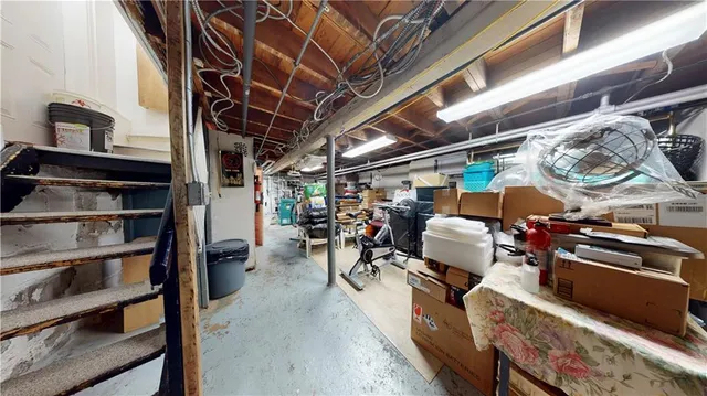 a view of storage and utility room