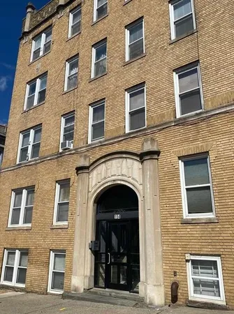 a view of a building with many windows