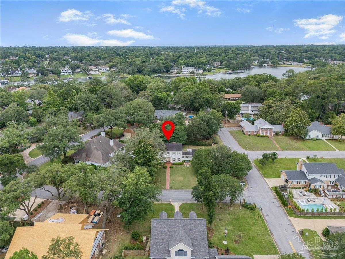 3361 Palermo Road Pensacola, FL 32503 - Photo 16 of 50 an aerial view of residential houses with outdoor space and river
