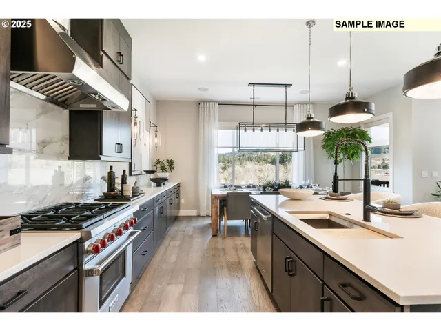 a kitchen with a sink appliances and cabinets