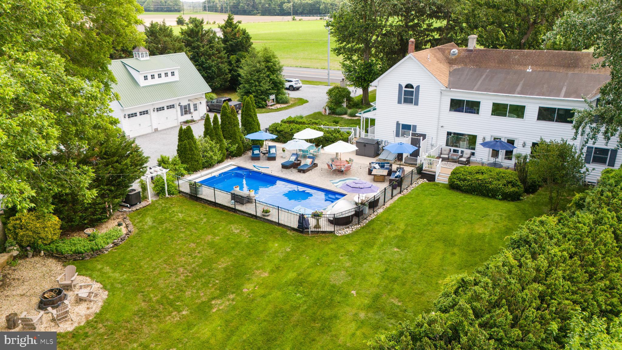 26285 Broadkill Road Milton, DE 19968 - Photo 4 of 98 Aerial View of Pool Deck