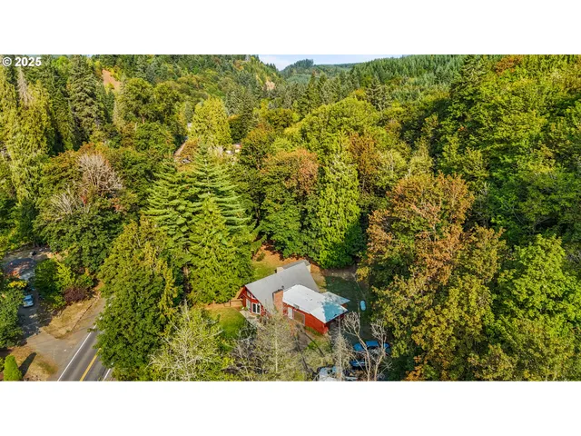 a open area with a yard