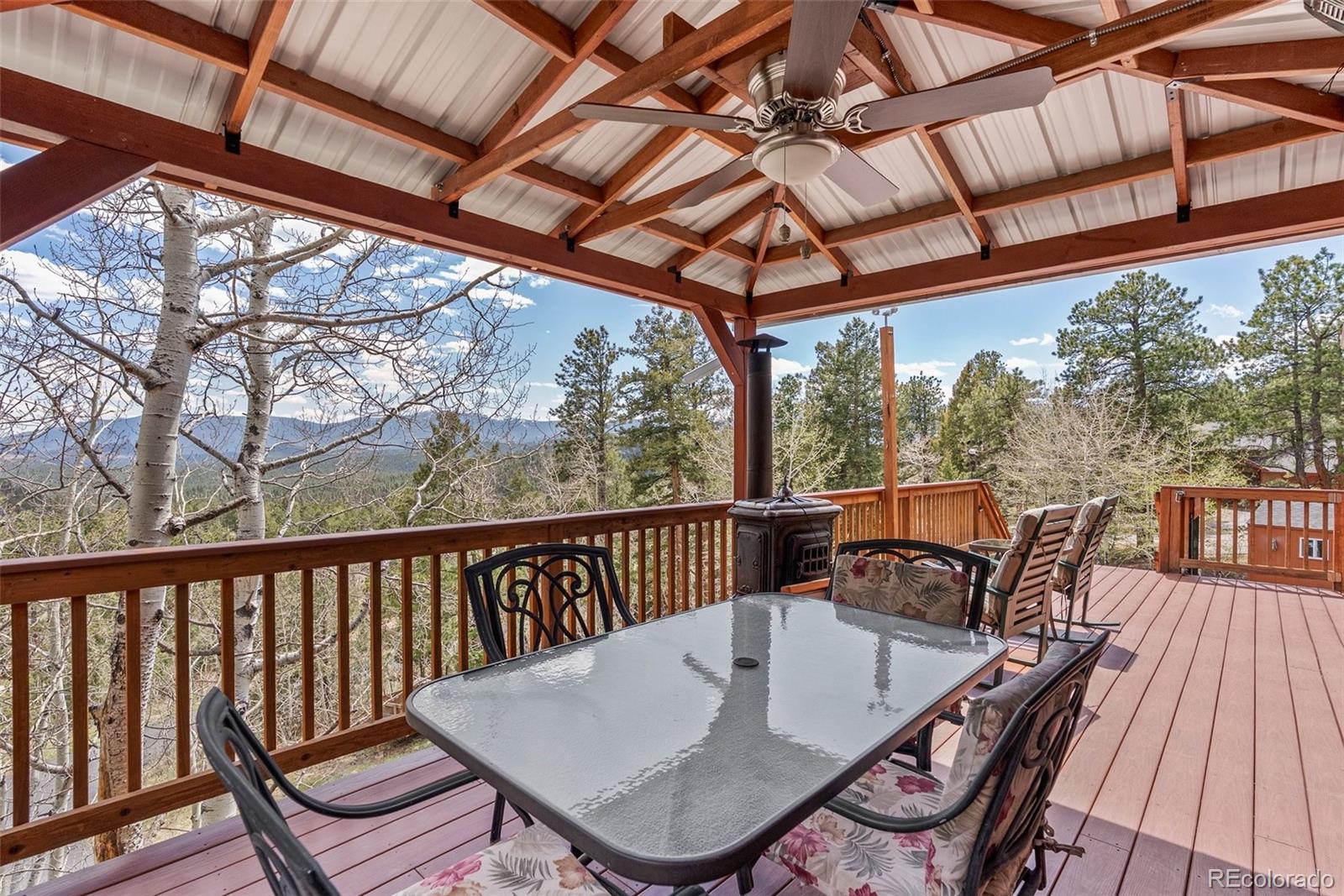 29 Cedar Lane Bailey, CO 80421 - Photo 28 of 46 a view of balcony with furniture