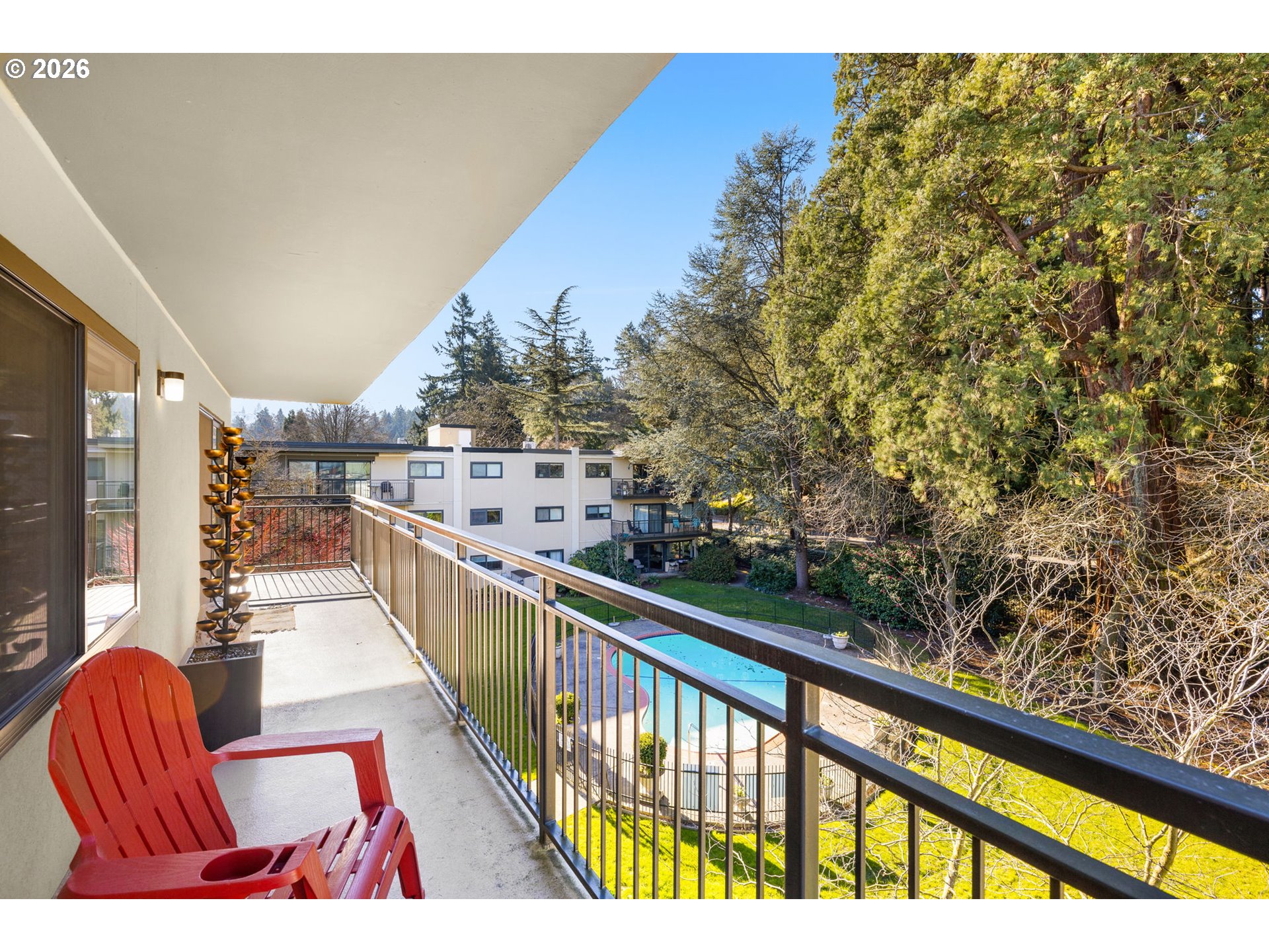 2393 Southwest Park Place, Unit 302 Portland, OR 97205 - Photo 18 of 35 a view of balcony with furniture