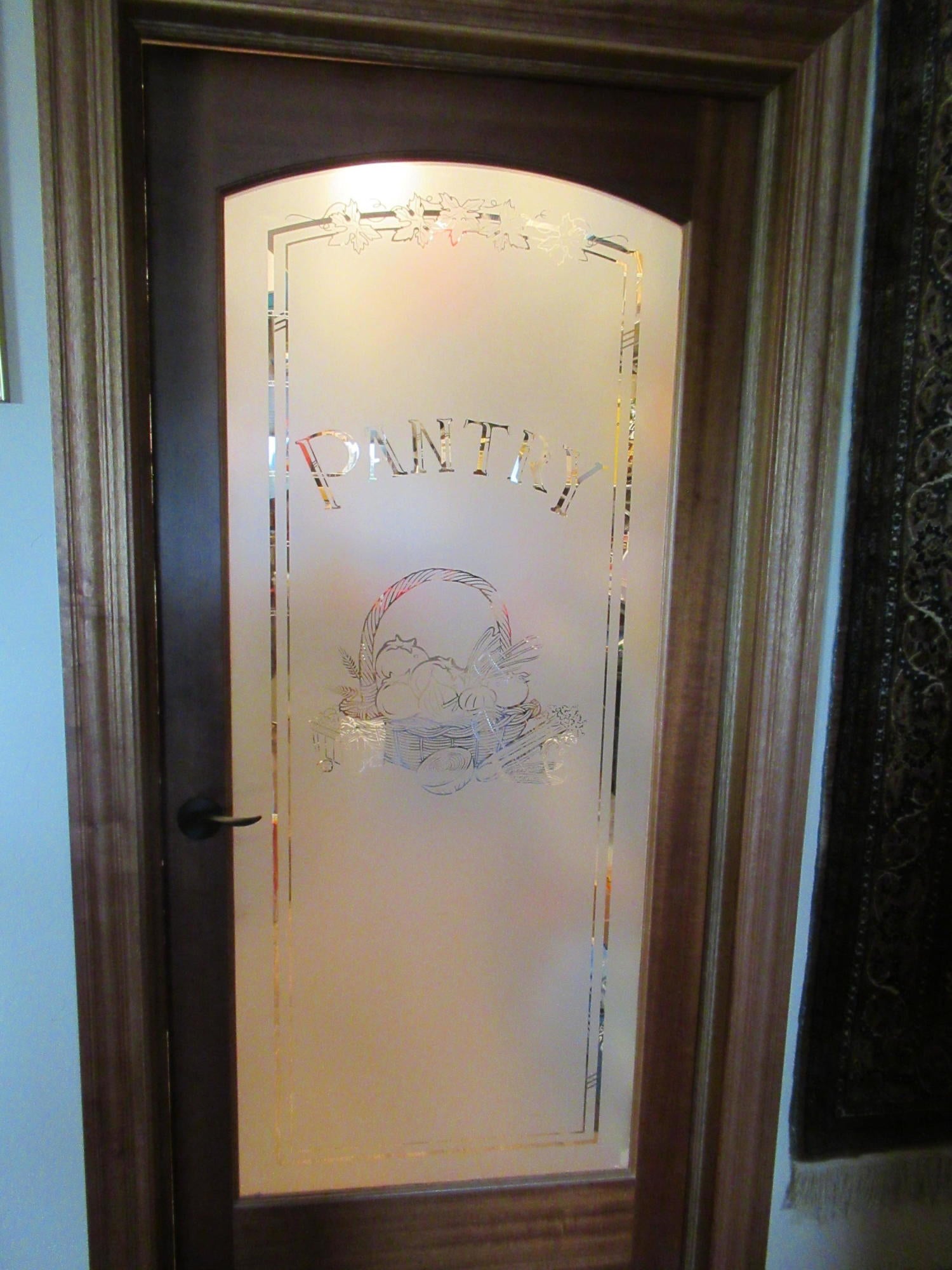 22063 Rickard Road Bend, OR 97702 - Photo 22 of 29 Huge pantry, pantry and laundry doors are etched glass & wood.