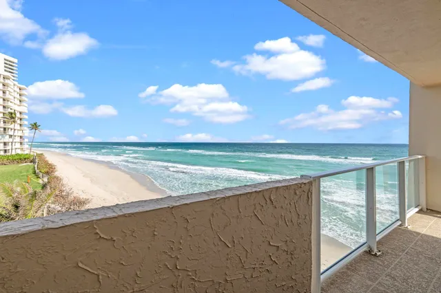 a view of an ocean and beach