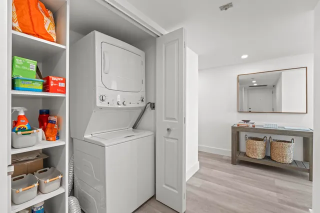 a room with storage and utility