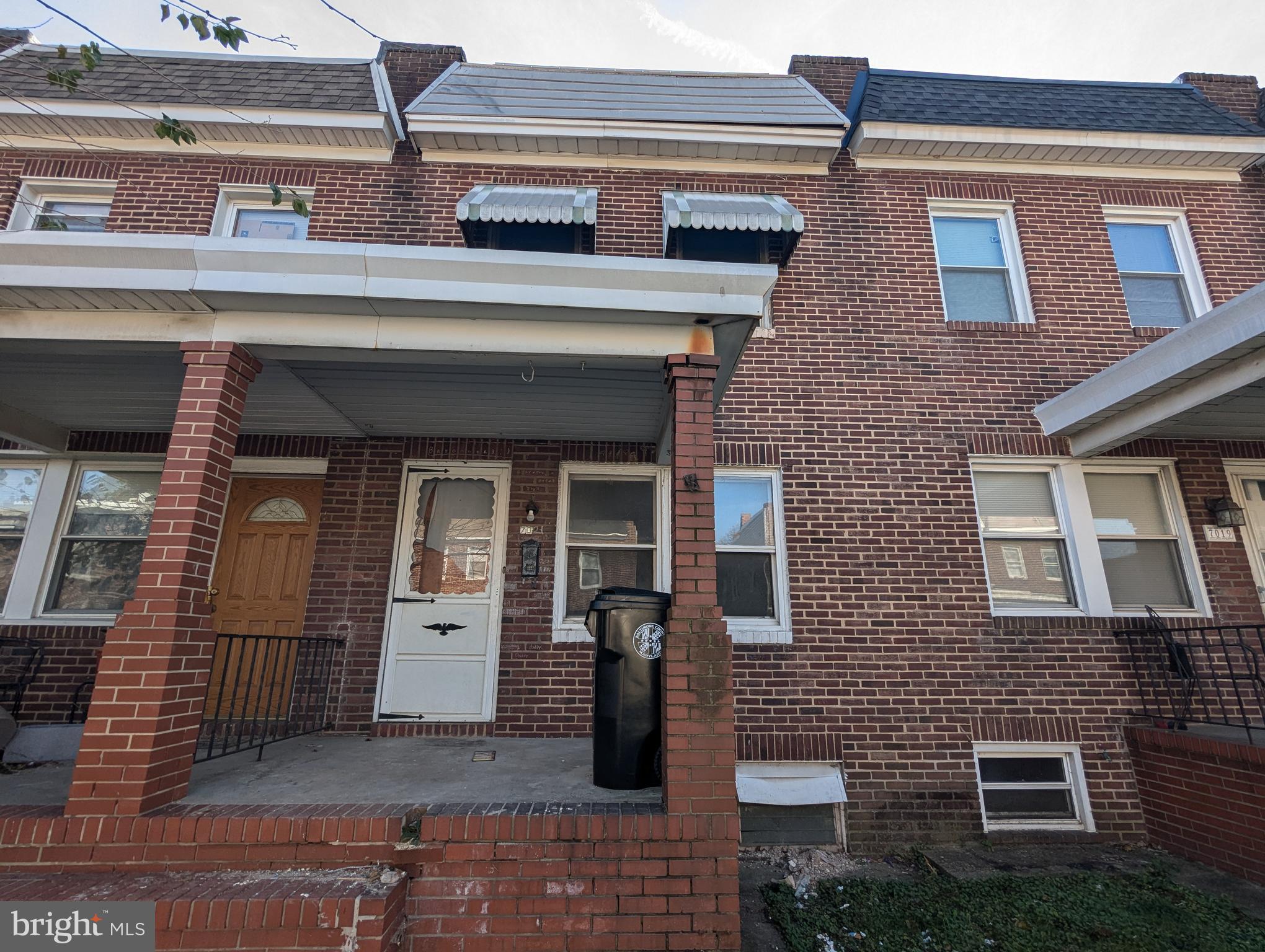 7021 Dunbar Road Baltimore, MD 21222 - Photo 1 of 17 Exterior Front, Great Porch Front!