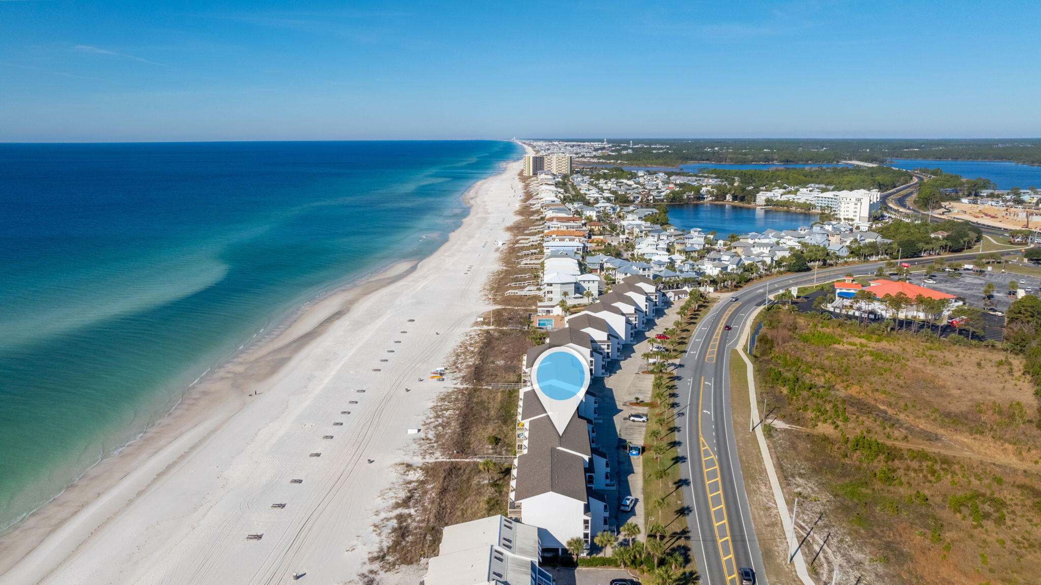 23011 Front Beach Road, Unit E8 Panama City Beach, FL 32413 - Photo 48 of 59 Ramsgate Harbour Aerial