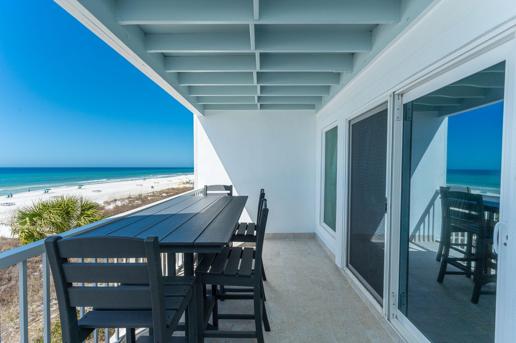 23011 Front Beach Road, Unit E8 Panama City Beach, FL 32413 - Photo 7 of 59 Covered Balcony off Living Area