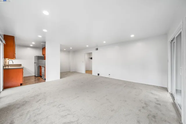 a view of a kitchen and a sink
