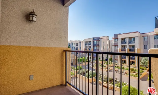 a view of city from balcony