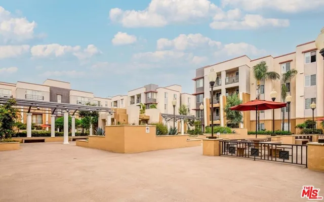 a view of a building with street