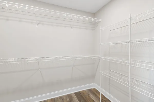 a view of a closet