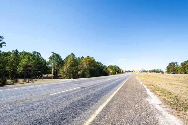 a view of a house with a yard and potted plants