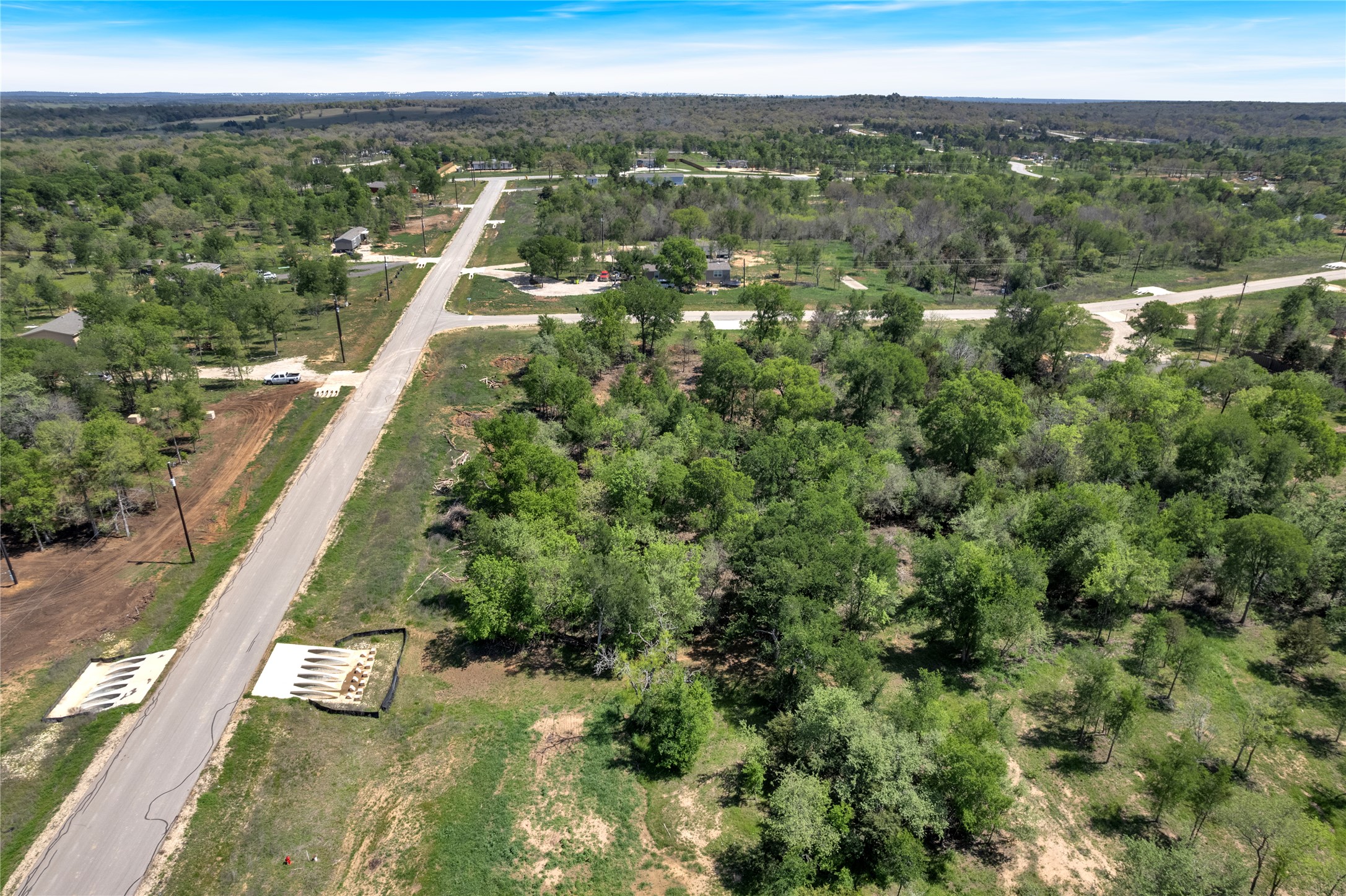 114 Empire Street Elgin, TX 78621 - Photo 13 of 36 Bird's eye view featuring a wooded view
