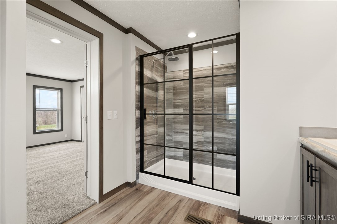 3999 East Curby Road English, IN 47118 - Photo 3 of 36 Master bathroom with walk in shower. Gorgeous!