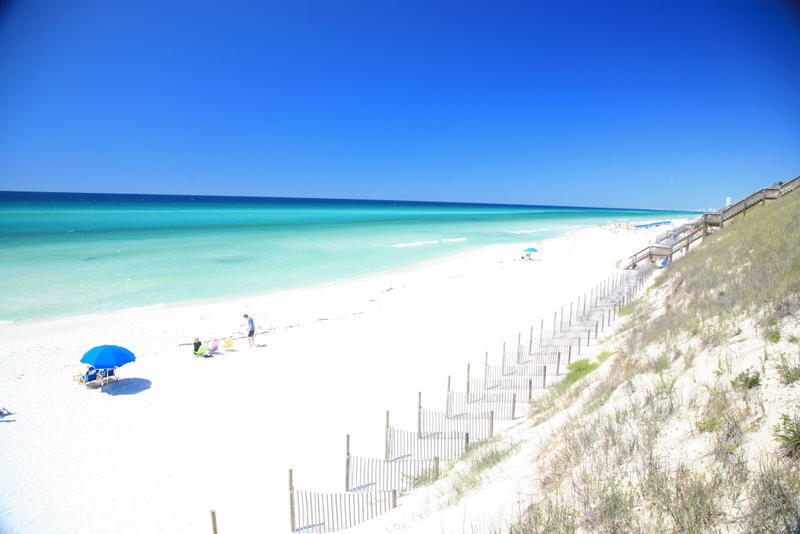 56 Blue Mountain Road, Unit B105 Santa Rosa Beach, FL 32459 - Photo 39 of 49 a view of kitchen with microwave and refrigerator