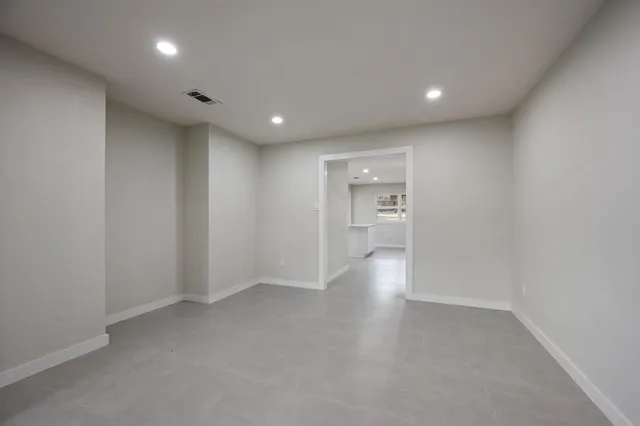 a view of an empty room