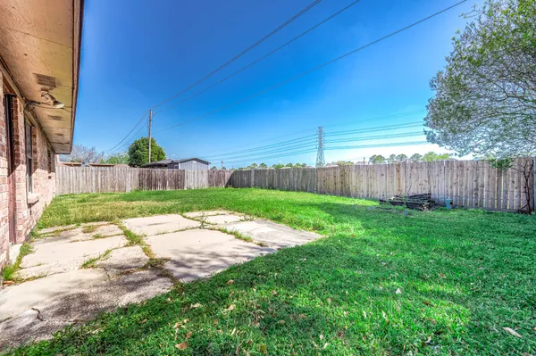 a view of a backyard with a garden