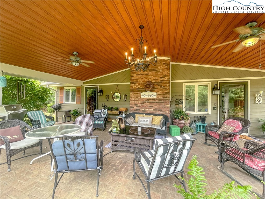 4850 US Highway 421 Vilas, NC 28692 - Photo 8 of 46 a dining room with furniture and chandelier