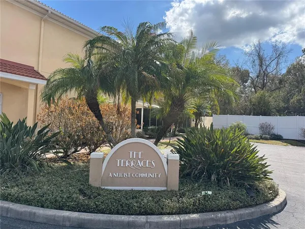 a view of outdoor space with garden