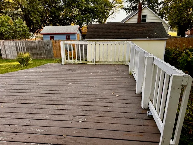 a view of outdoor space and deck