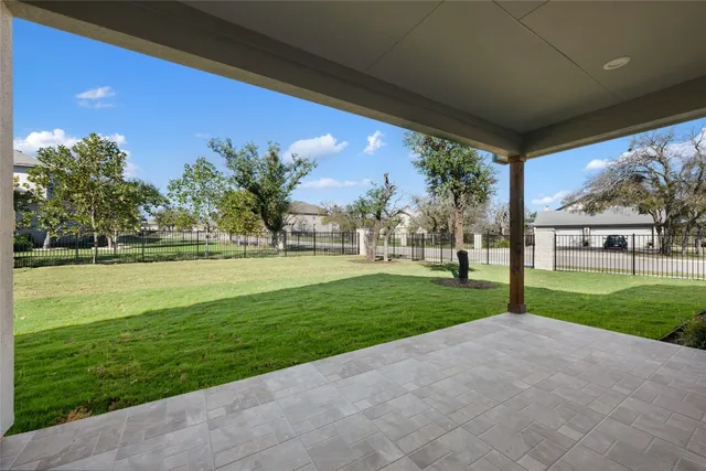 a view of house and garden