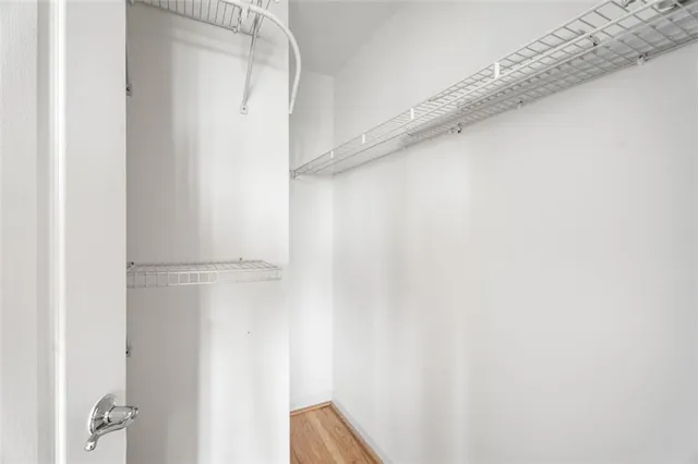 a view of walk in closet