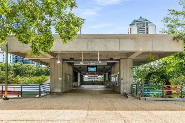 a view of a car garage