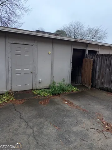 a backyard of a house