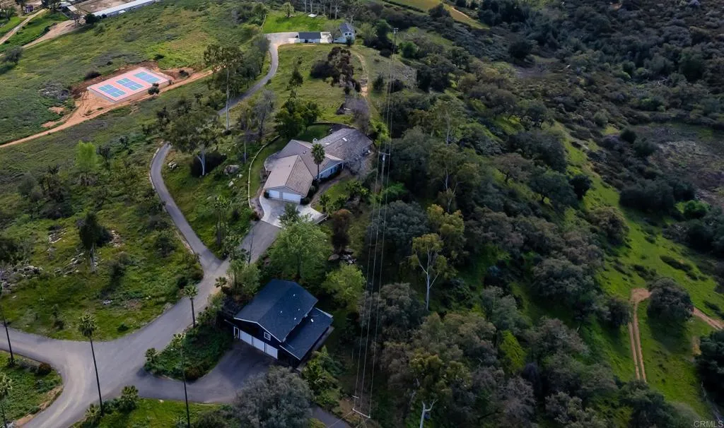 26086 Bear Valley Heights Road Valley Center, CA 92082 - Photo 24 of 65 an aerial view of a house with outdoor space and street view