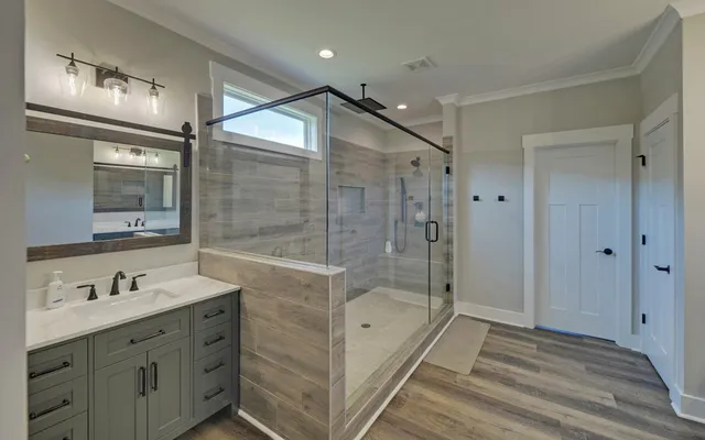 a view of swimming pool with a yard